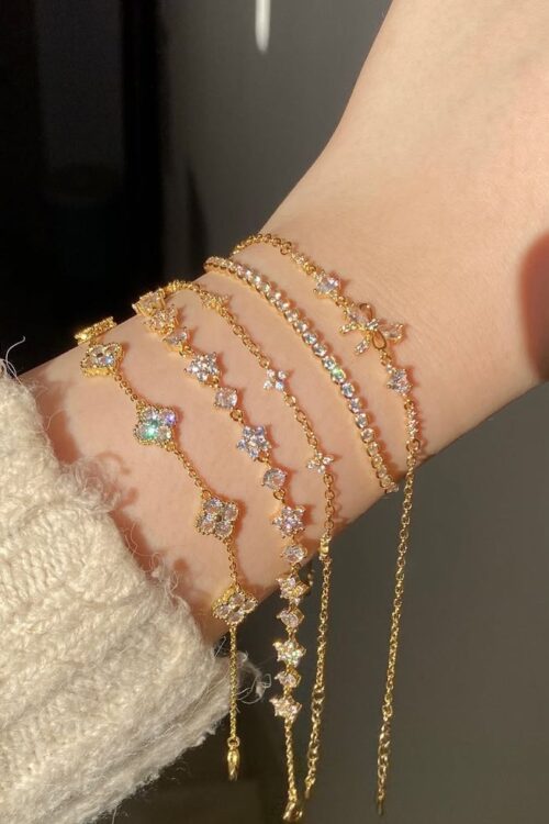 Rhinestone Bracelet Set